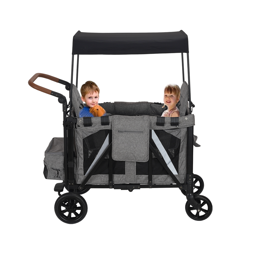 Outdoor foldable beach camping baby stroller, metal folding stroller