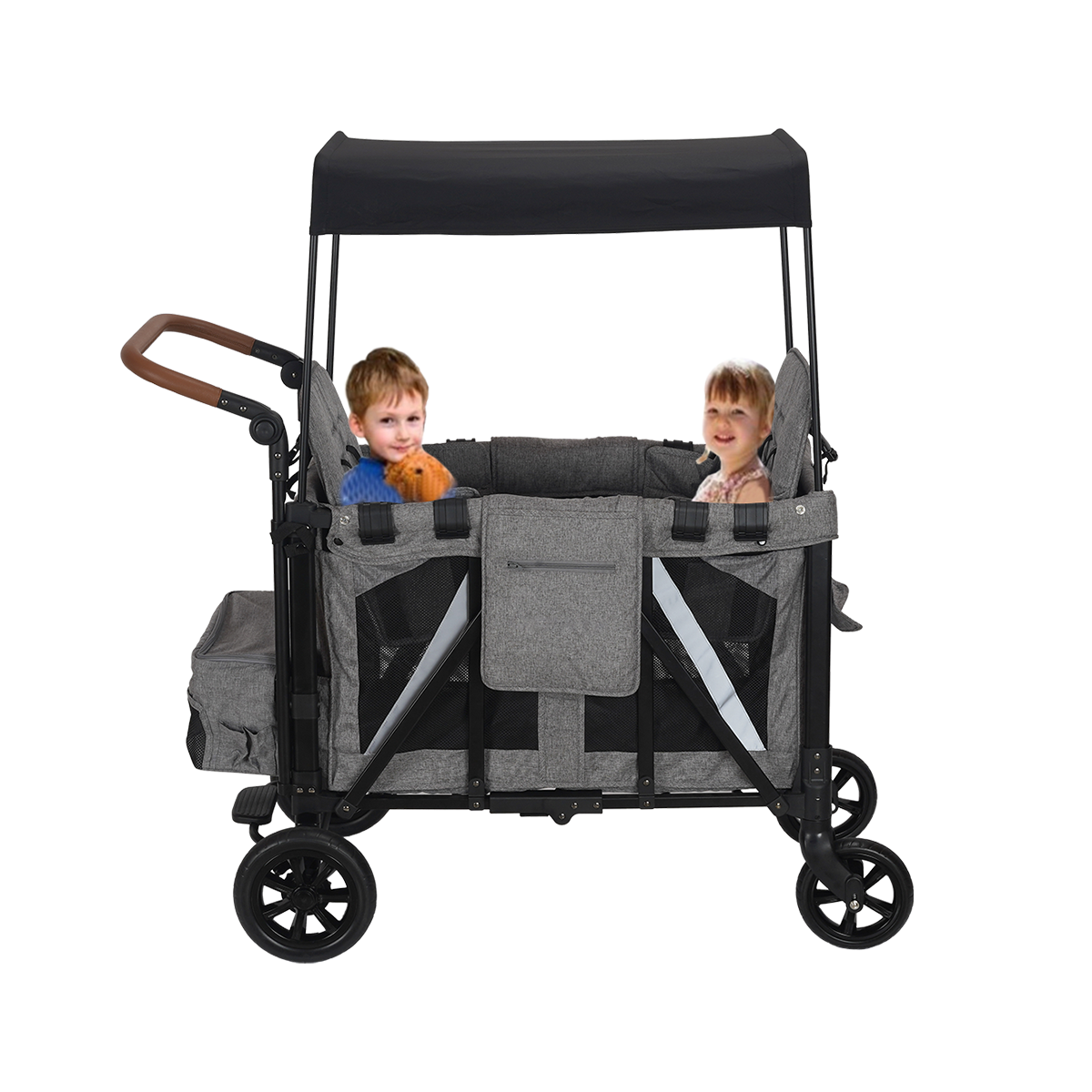 Outdoor foldable beach camping baby stroller, metal folding stroller