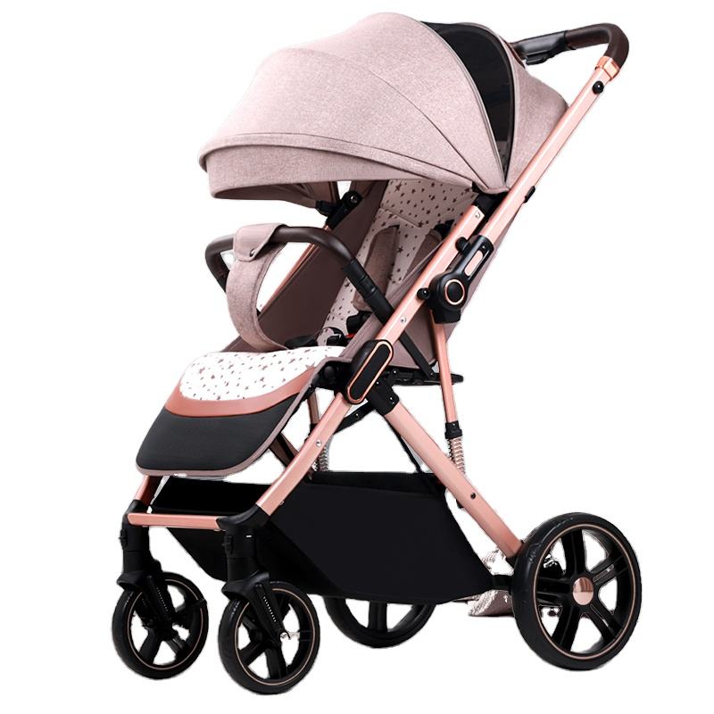 Two-way convertible lightweight folding portable baby stroller