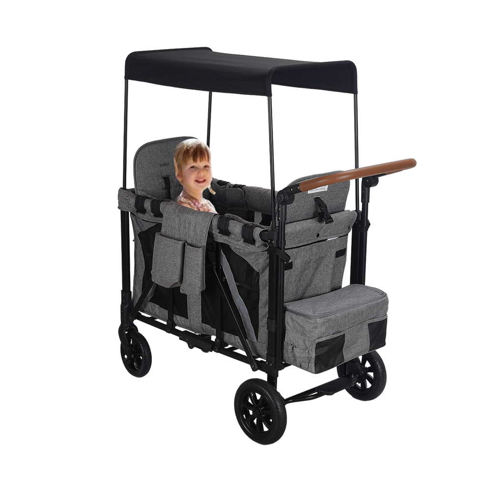 Outdoor foldable beach camping baby stroller, metal folding stroller