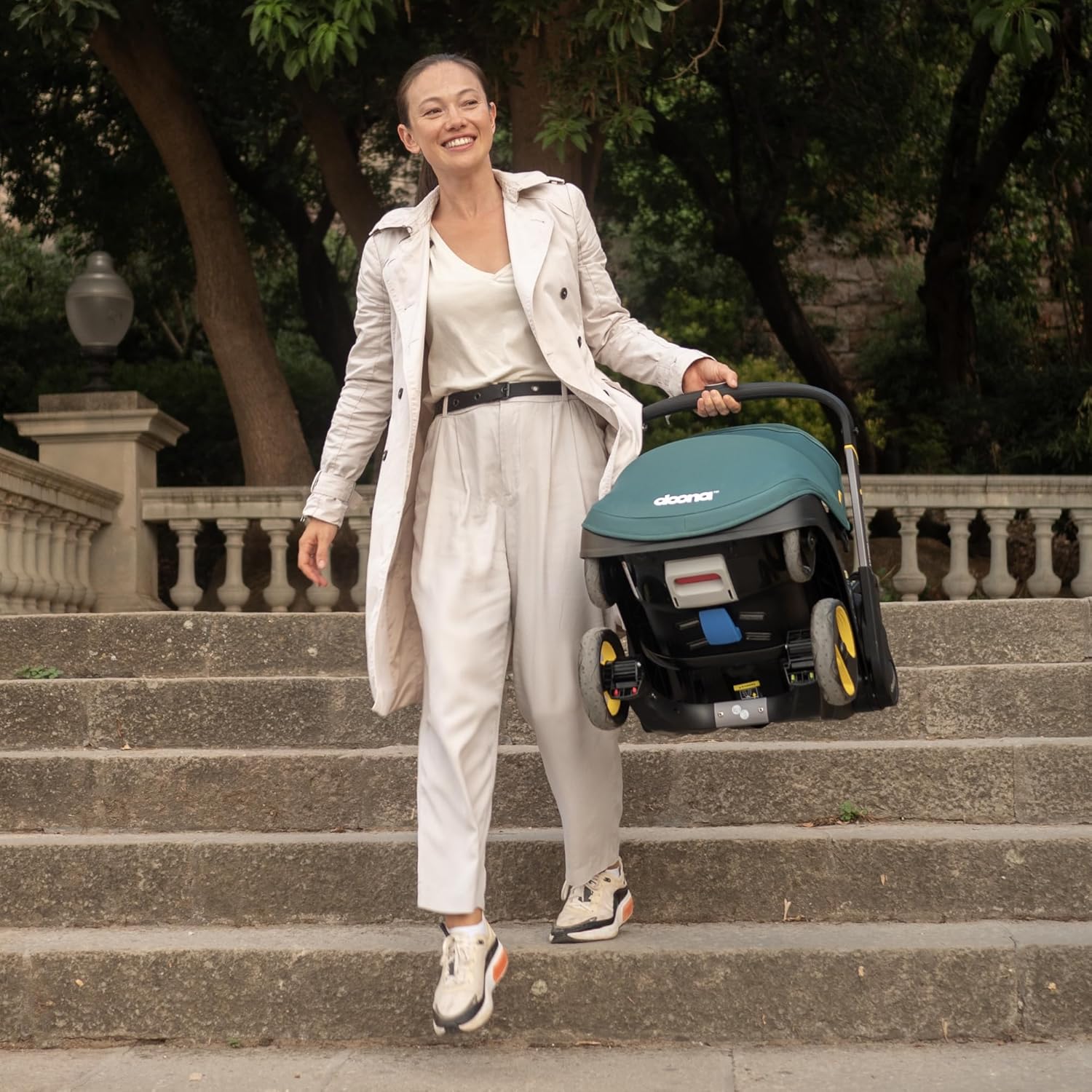 【Limited-time offer】Doona Car Seat & Stroller, Nitro Black - All-in-One Travel System